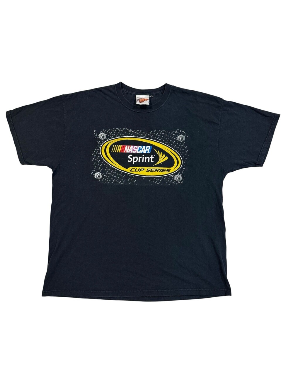 Vtg NASCAR Sprint Cup Shirt XL Black Winners Circle Nerves Of Steel Racing Y2K